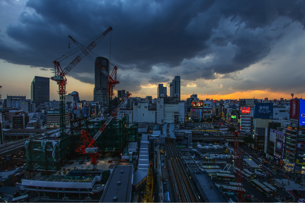 Construction in Shibuya